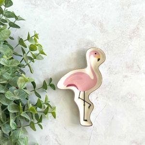 Boho Ceramic Flamingo Ring/Trinket Dish